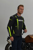 NFP17006 NERVE Leather Motorcycle Jacket